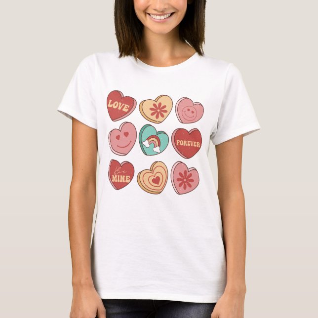 T-shirt Saint Valentin Coeur Candies (Devant)