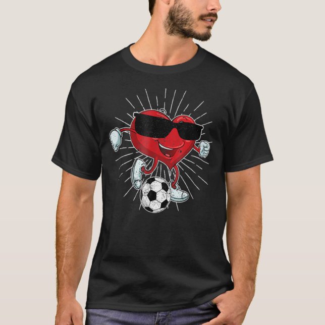 T-shirt Saint-Valentin Coeur de frapper un Cool de balle d (Devant)