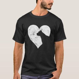 T-shirt Saint Valentin Coeur mignon Pitbull Amoureux des c
