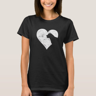 T-shirt Saint Valentin Coeur mignon Rottweiler Amoureux de