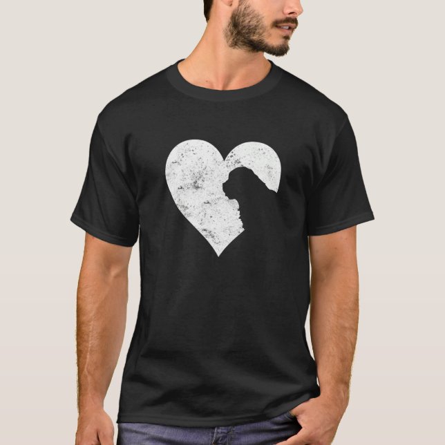 T-shirt Saint Valentin Coeur mignonne Bernard Amoureux des (Devant)