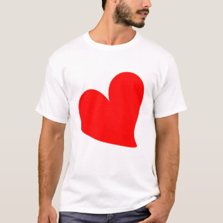 T-SHIRT SAINT-VALENTIN CŒUR ROUGE TENDANCE