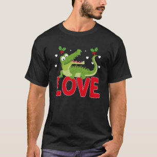 T-shirt Saint-Valentin Coeurs Aimer Alligators Femme anima