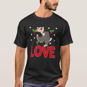 T-shirt Saint Valentin Coeurs Aimer Vautour Vautour Animau