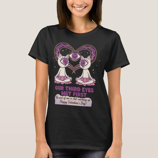 T-shirt Saint-Valentin connexion psychique (Devant)