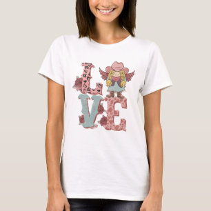 T-shirt Saint Valentin Cowgirl Love