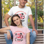 T-shirt Saint Valentin Croisière sur mesure Date Année<br><div class="desc">Cette conception peut être personnalisée dans la zone fournie en modifiant la photo et/ou le texte. Vous pouvez également le customiser en cliquant sur Personnaliser ce Modèle, puis en choisissant l'option cliquer pour customiser et supprimer ou modifier la couleur de l'arrière - plan, ajouter du texte, modifier la couleur ou...</div>