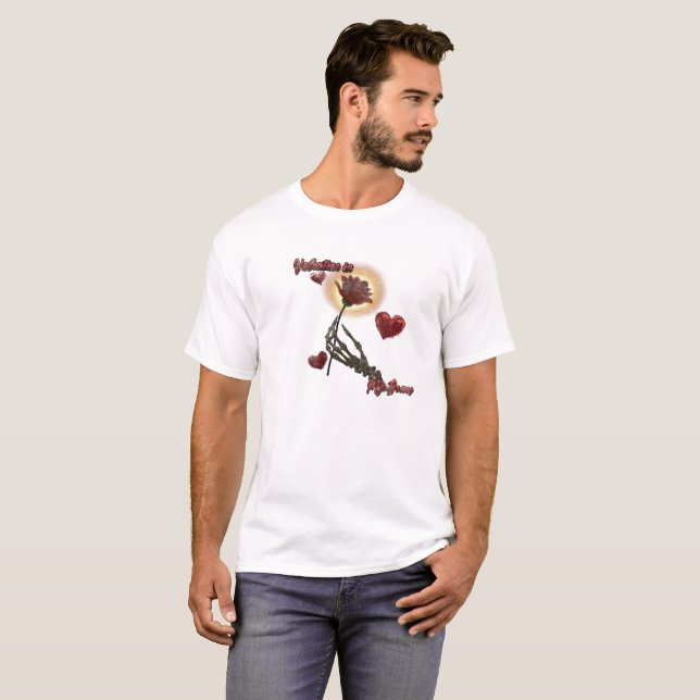 T-shirt Saint Valentin dans mes os (Devant entier)