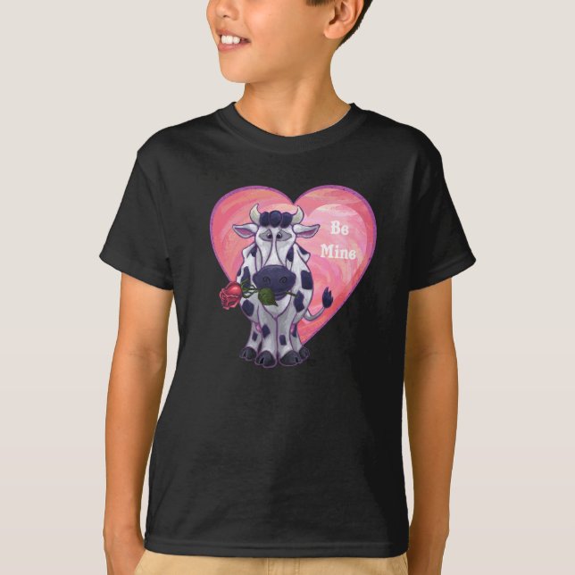 T-shirt Saint Valentin de la vache (Devant)