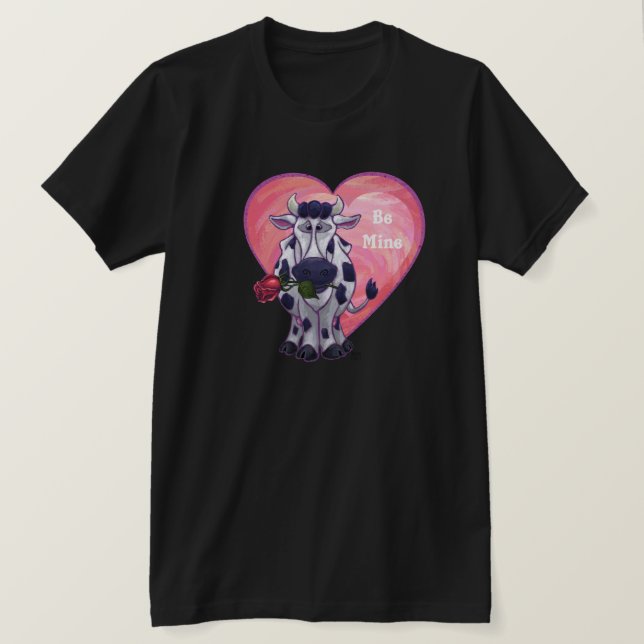 T-shirt Saint Valentin de la vache (Design devant)