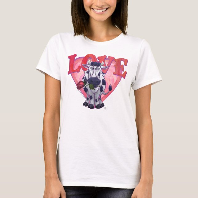 T-shirt Saint Valentin de la vache (Devant)