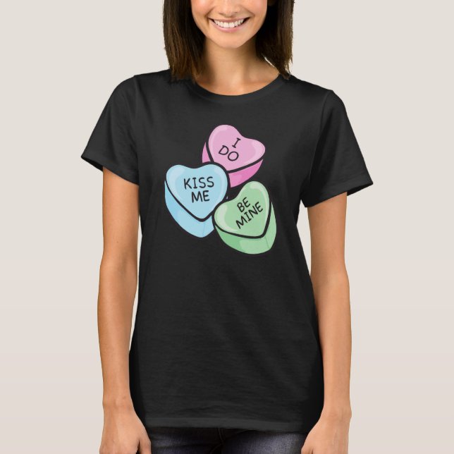 T-shirt Saint-Valentin Dire les coeurs (Devant)