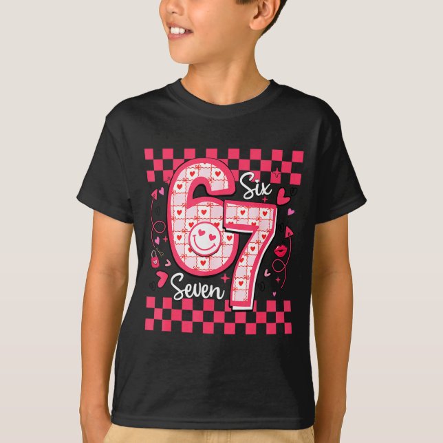 T-shirt Saint-Valentin Drôle 67 Six Sept Mème 6 7 Femmes F (Devant)