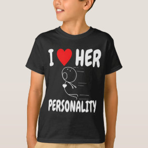 T-shirt Saint Valentin drôle couple assorti Je l'aime Elle