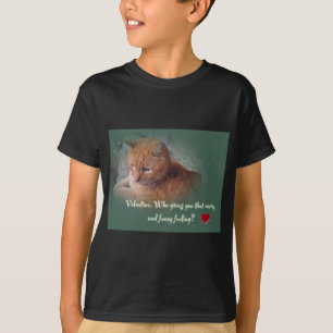 T-shirt Saint Valentin du chat
