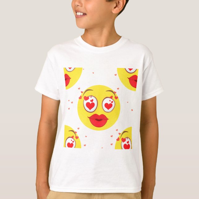 T-shirt Saint Valentin Emoji (Devant)