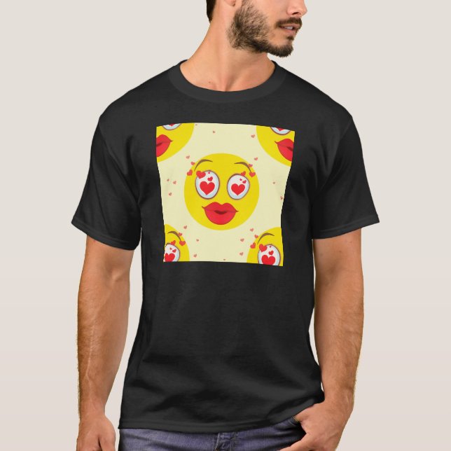 T-shirt Saint Valentin Emoji (Devant)