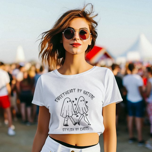 T-shirt Saint Valentin Fantôme, Véritable Amour (Créateur téléchargé)