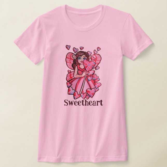 T-shirt Saint Valentin Fée (Poser)