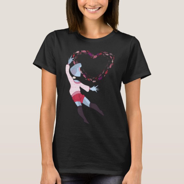 T-shirt Saint-Valentin Fishbone (Devant)