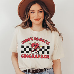 T-shirt Saint Valentin Géographie, Géographe de Coupid