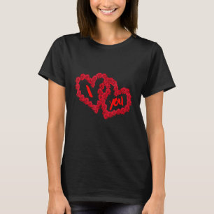 T-shirt Saint-Valentin Je T'AIME Je T'AI Coeur