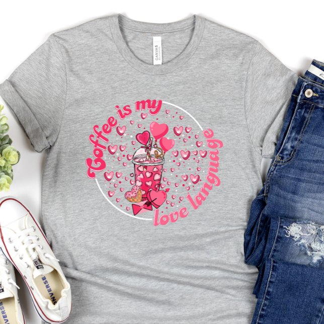 T-shirt Saint Valentin, le café est ma Saint Valentin (Créateur téléchargé)