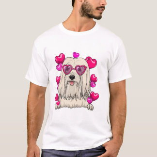 T-shirt Saint-Valentin Lhassa Apso