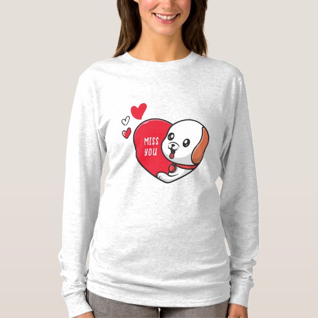 T-shirt Saint Valentin, Mlle vous (Devant)