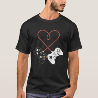 T-shirt Saint Valentin Plaisir du joueur : Inspiré du coeu