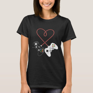 T-shirt Saint Valentin Plaisir du joueur : Inspiré du coeu