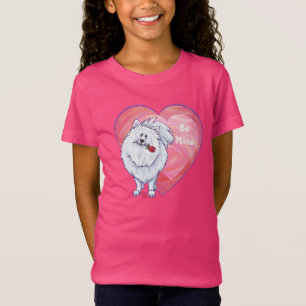 T-Shirt Saint Valentin Poméranie Blanche