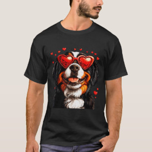 T-shirt Saint-Valentin pour amateur de chien bernois migno