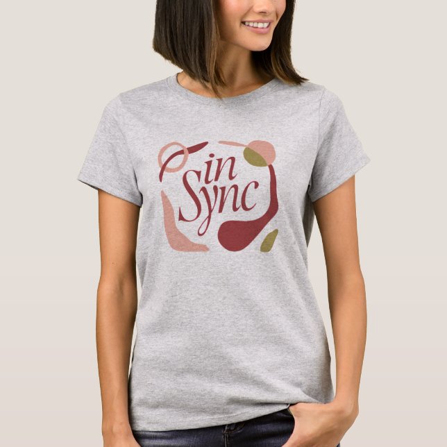 T-shirt Saint-Valentin pour femmes In Sync (Devant)