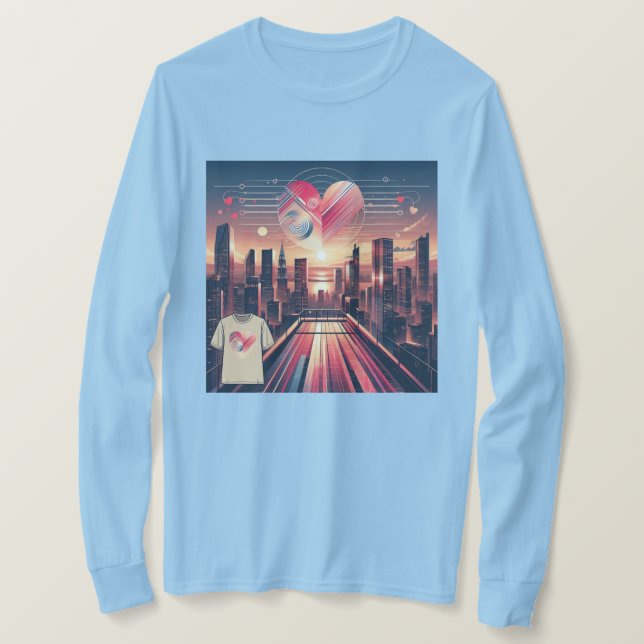 T-shirt Saint Valentin pour motiver Happy (Design devant)