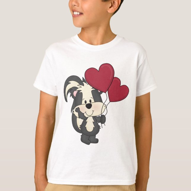T-shirt Saint Valentin Skunk (Devant)