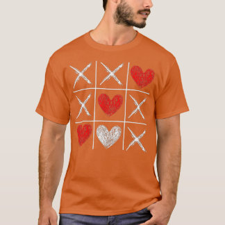 T-shirt Saint Valentin Tic Tac Toe Valentine Amour Drôle H