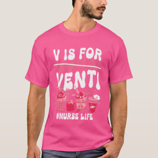 T-shirt Saint-Valentin V est pour Venti amoureux du café i
