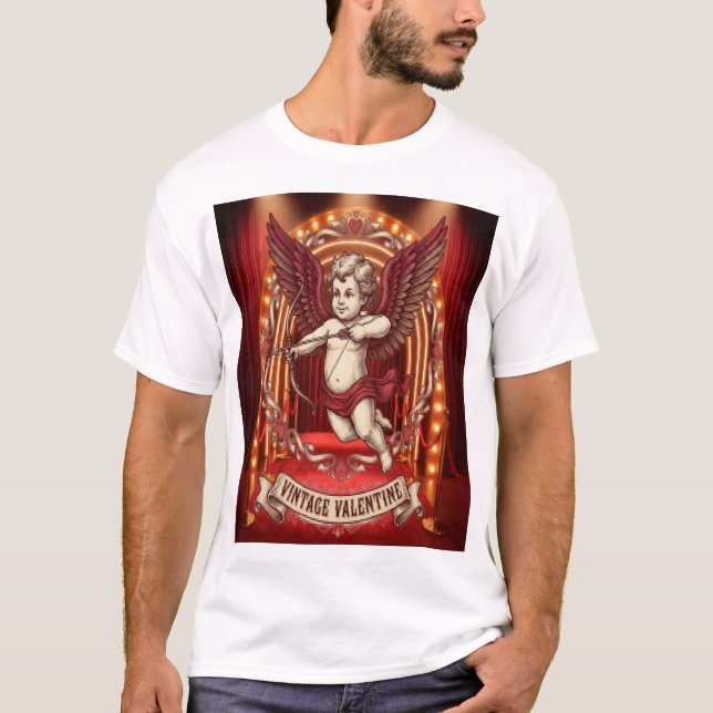 T-shirt Saint-Valentin vintage  (Devant)