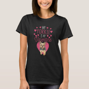 T-shirt Saint Valentin Yorkshire Terrier Mon Yorkie est mo