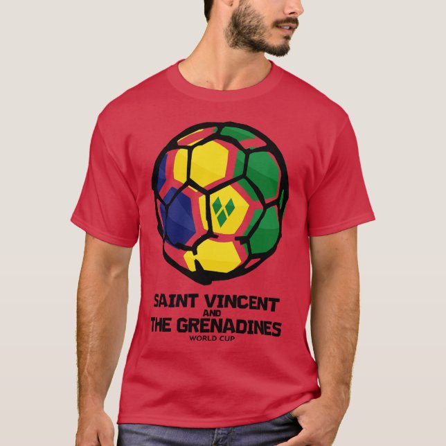T-shirt Saint Vincent and the Grenadines Country Flag (Devant)