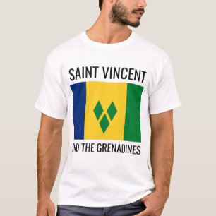T-shirt Saint-Vincent-et-les Grenadines / Drapeau du monde