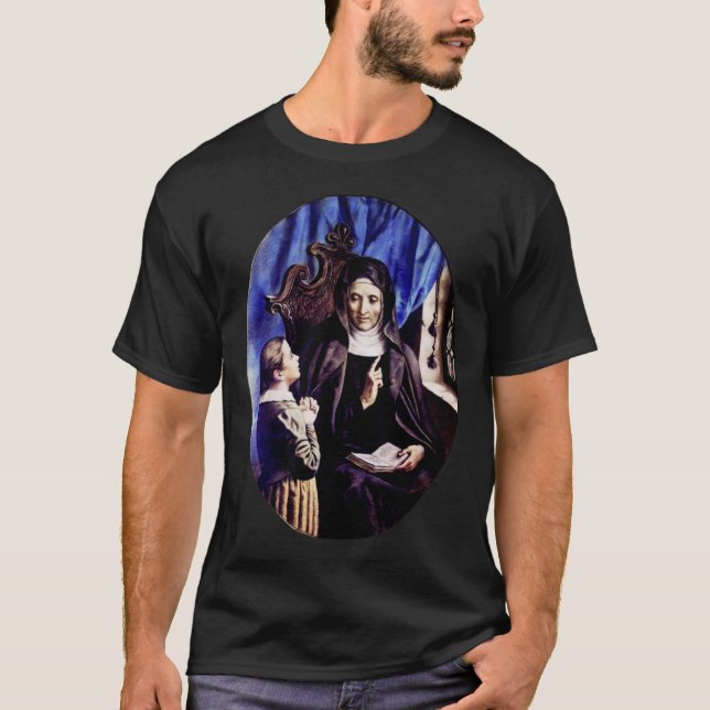 T-shirt Sainte Angela Merici Vierge et fondatrice (Devant)
