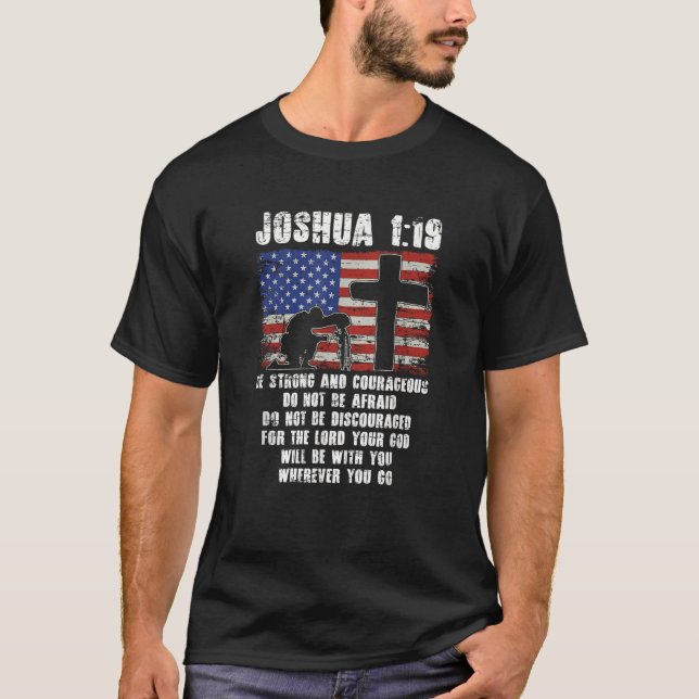 T-shirt Sainte Bible Verse Patriotique Christian Cadeau US (Devant)