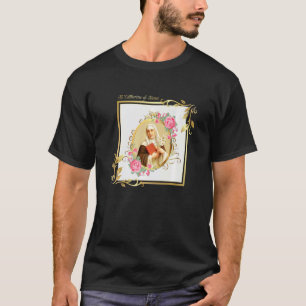 T-shirt Sainte Catherine De Sienne Catholicité Pureté Fill