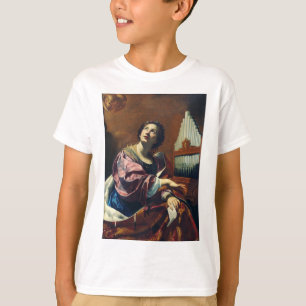 T-shirt Sainte Cécile par Simon Vouet Décor de musique Bea