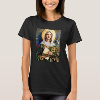 T-shirt Sainte Dymphna Conception catholique chrétienne Fe