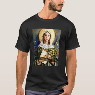T-shirt Sainte Dymphna Conception catholique chrétienne Fe