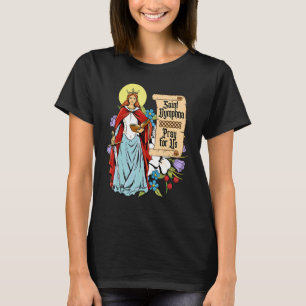 T-shirt Sainte Dymphna Pureté Lys Sainte Patronne Santé Me