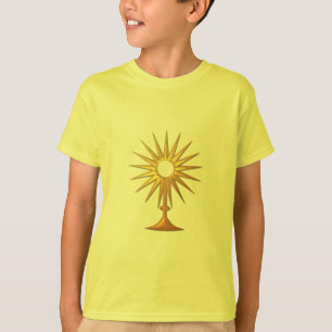 T-shirt Sainte Eucharistie de la Monstrance d'or